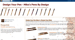 Desktop Screenshot of designyourpen.mikeswoodwork.net