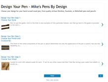 Tablet Screenshot of designyourpen.mikeswoodwork.net